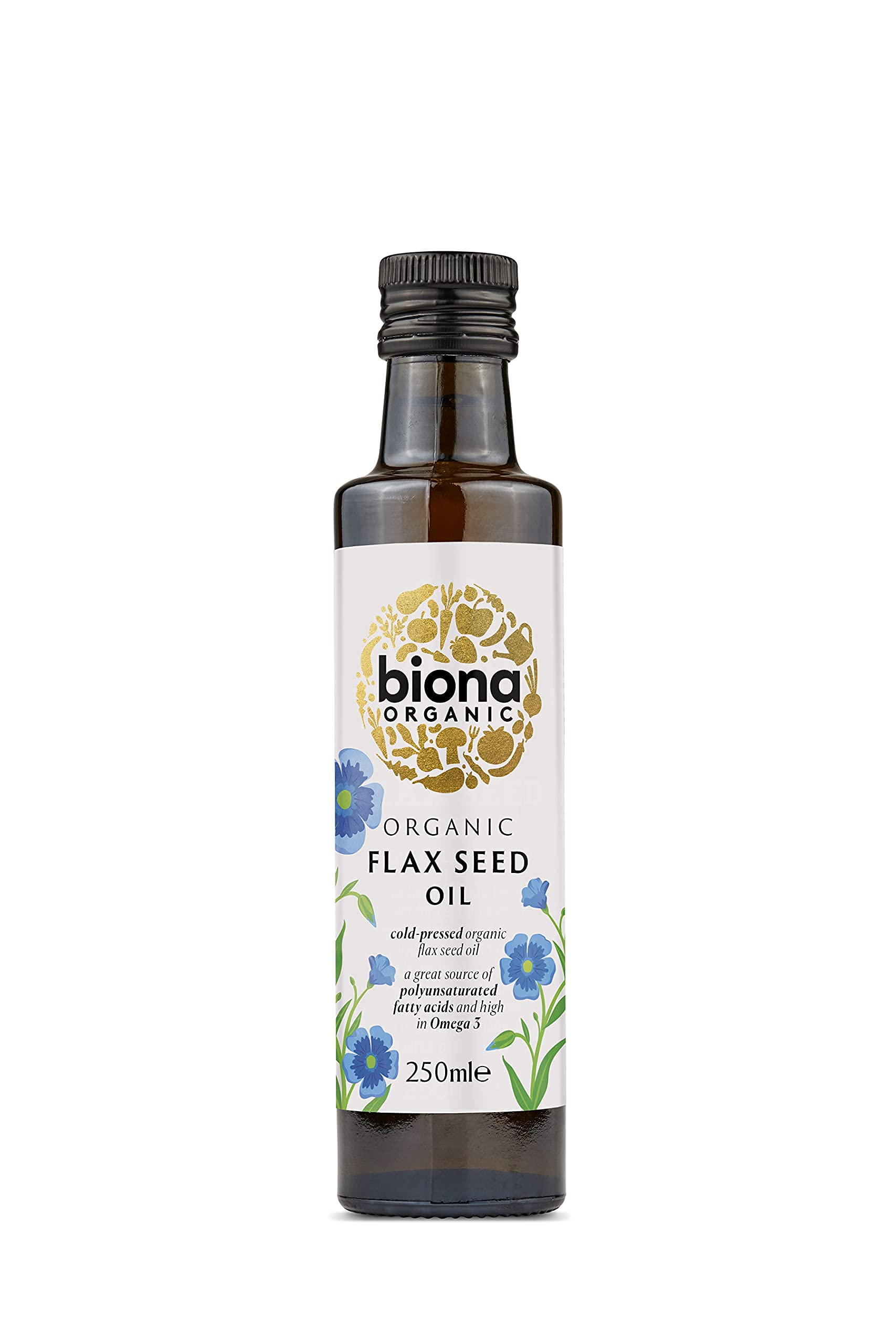 Biona Organic Flax Seed Oil, 250 ml, Pack of 2