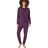 Eddie Bauer Lounge Sets for Women, Cozy Soft 2 Piece Loungewear Pajamas with Long Sleeve Shirt and Jogger - PJs