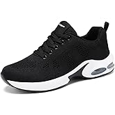 Padgene Womens Sneakers Air Cushion Running Shoes Lightweight Tennis Walking Shoes Mesh Breathable Gym Work Fashion Sneakers Athletic Comfortable Casual