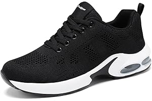 Padgene Womens Sneakers Air Cushion Running Shoes Lightweight Tennis Walking Shoes Mesh Breathable Gym Work Fashion Sneakers Athletic Comfortable Casual