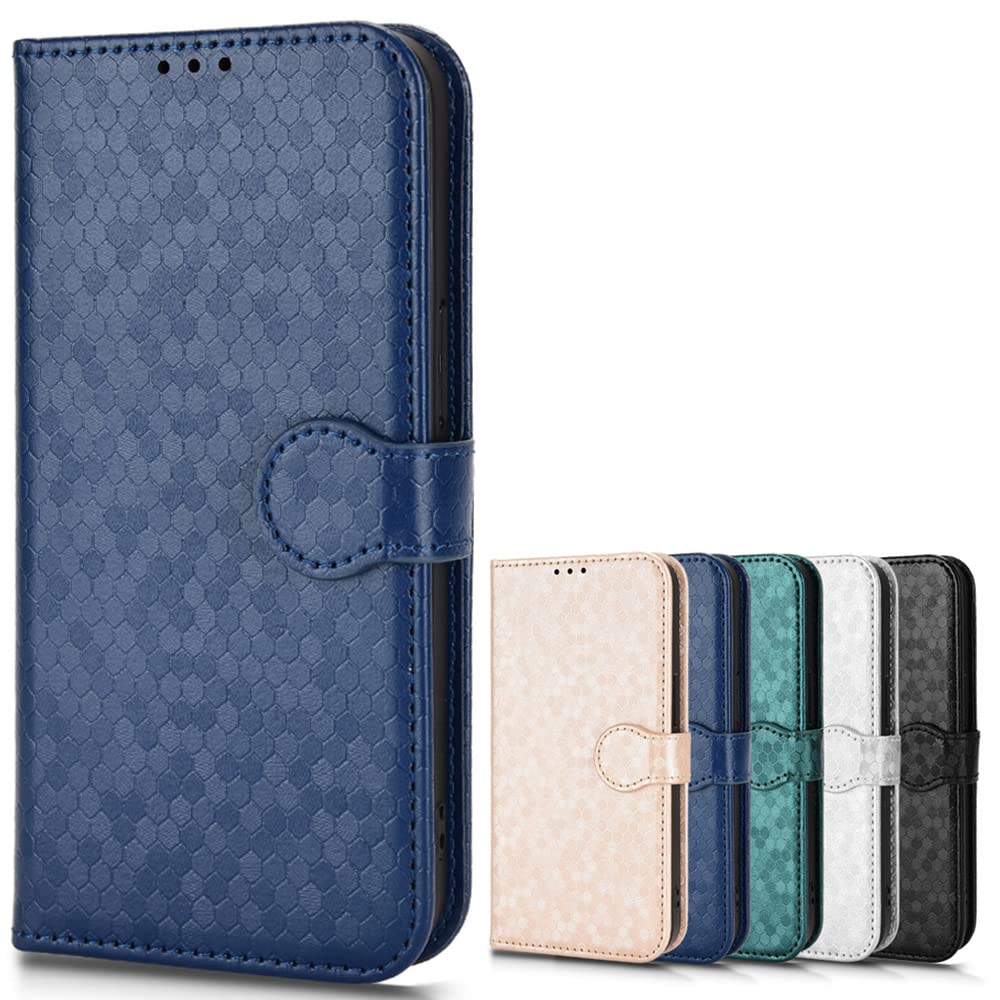 SHIEID Wallet Case for Oppo A60 4G, Oppo A60 4G Magnetic Enclosed Dot Painted Phone Case, Compatible with Oppo A60 4G Phone Case Cover-Blue