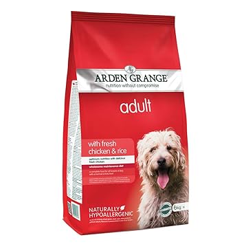 Arden Grange HUFT Chicken and Rice Dog Food for Adult Dogs, 6 Kg