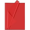 CHRORINE 60 Sheets Red Tissue Paper - Art Gift Wrapping Paper Bulk for DIY Crafts, Decor, Birthday, Holiday, Christmas, Valen