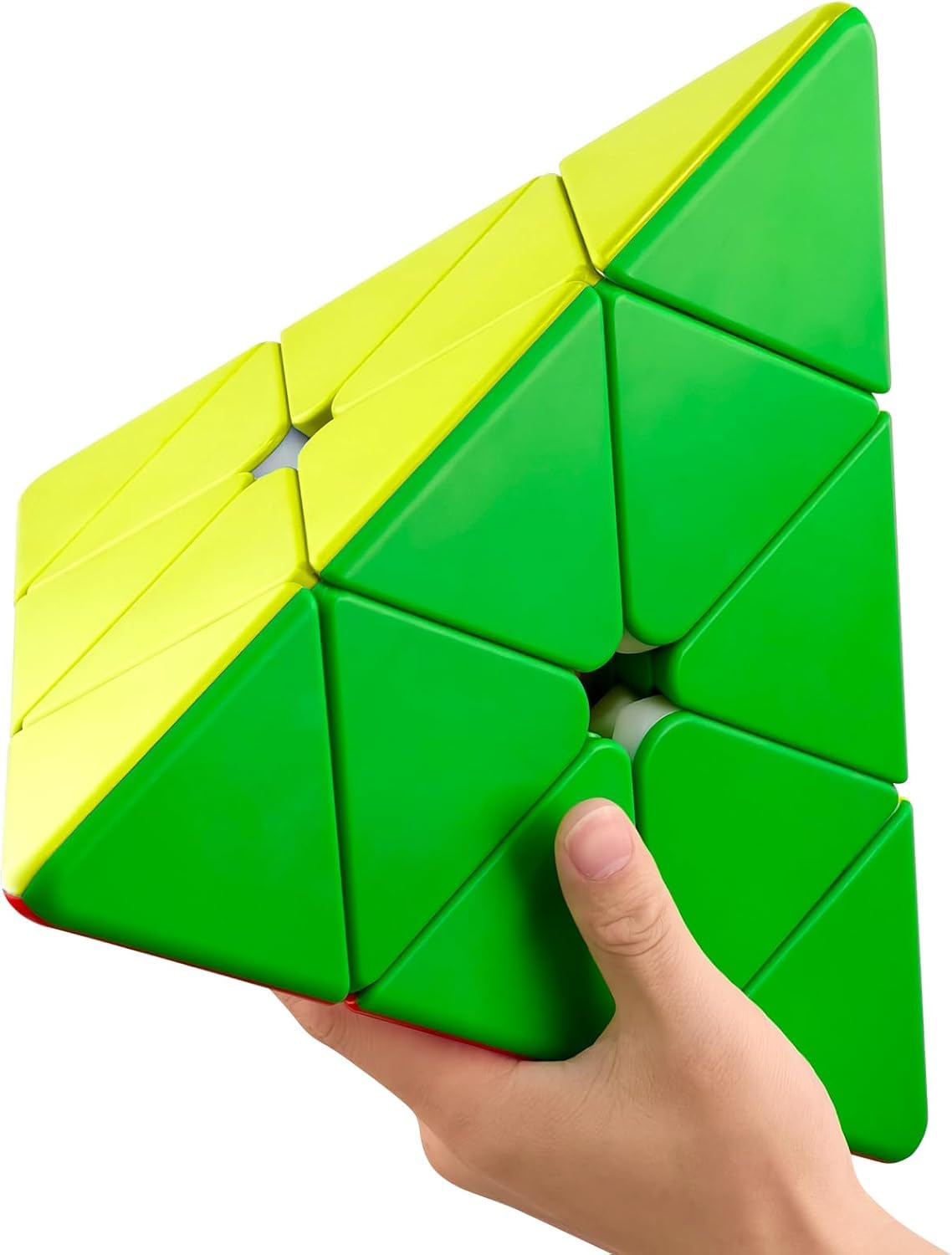 ROXENDA Large Pyramid Cube 3x3x3 (27.5cm) - Stickerless Speed Pyraminx, Smooth Turning, Adjustable Tension, Ergonomic Design, Cube Collection, Ages, Competitions, and Gifts — image 1