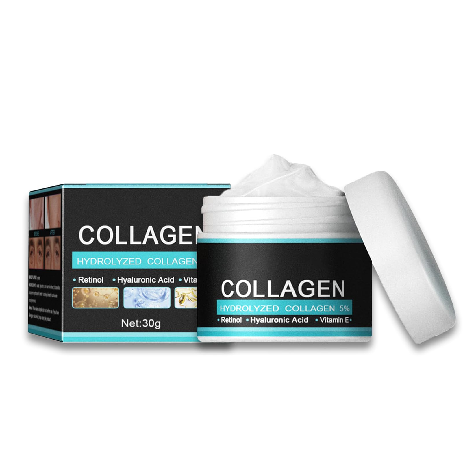 Mens Anti Aging Face Cream, Men Moisturiser Face Cream With Retionl, Mens Night Cream for Anti Wrinkle, Hydrated, Reduce Fine Lines, Non-Greasy