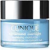 Clinique Turnaround Overnight Revitalizing Moisturizer Face Cream | Hydrating + Plumping, 1.7 Fl Oz