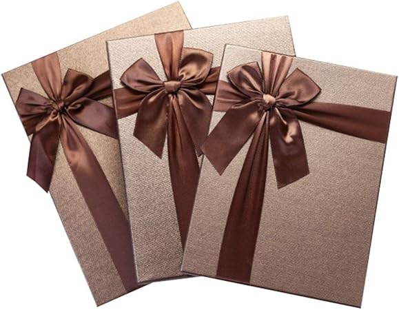 Caja de regalo Tamaños surtidos S + M + L Forma cuadrada bowknot Cajas de regalo
