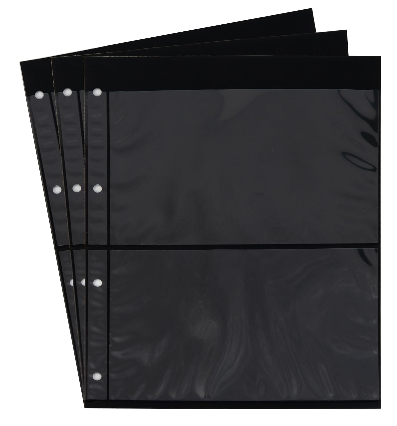 10 Prophila double-sided stocksheets, 2-way division, 2 pockets