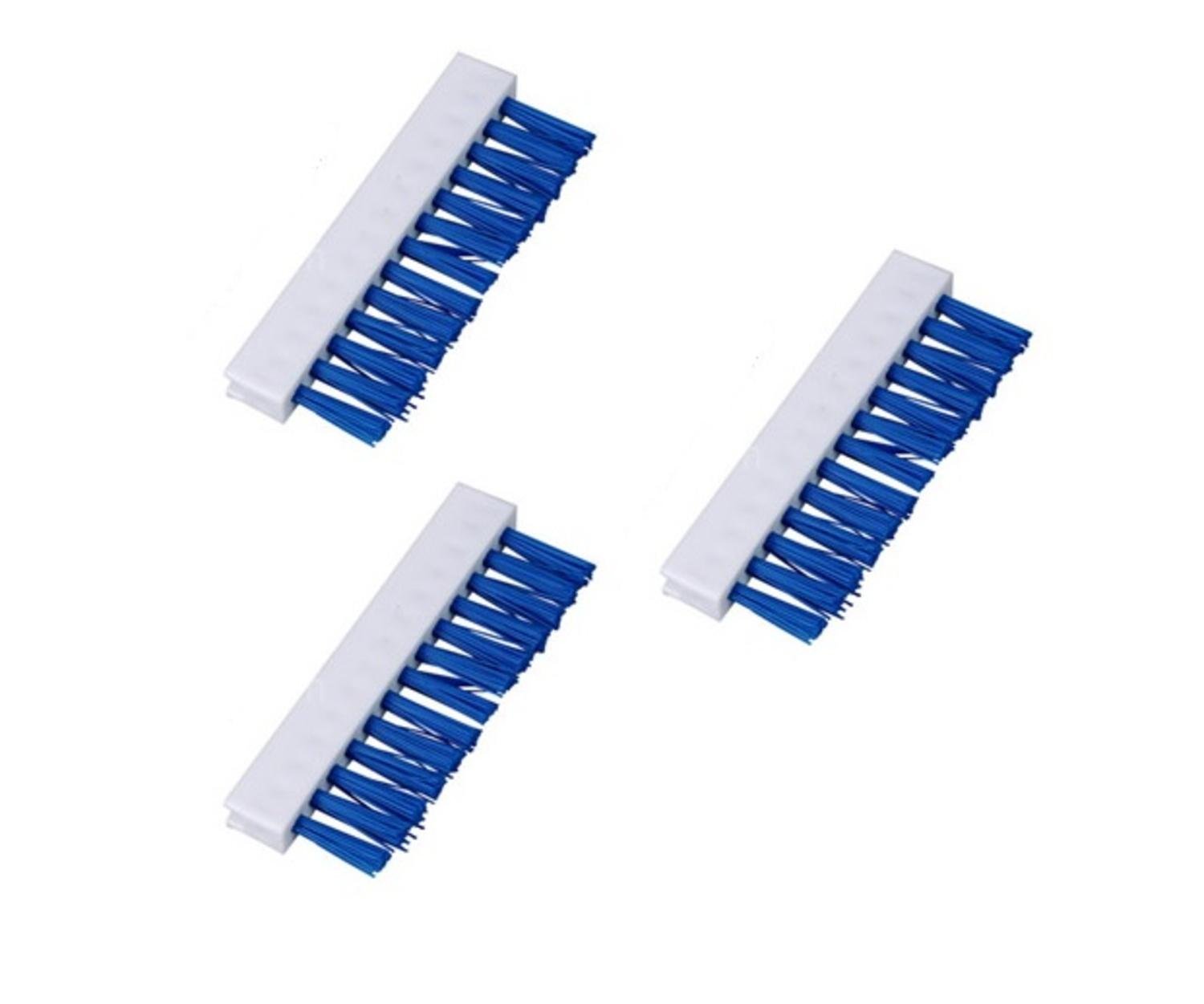 Pack of 3 Short Replacement Brushes for Swimming Pools and