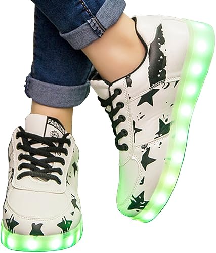 Amazon Nicola Style スニーカー Led搭載 24cm 白発光 海外工場直送 G009c Nicola Style シューズ バッグ