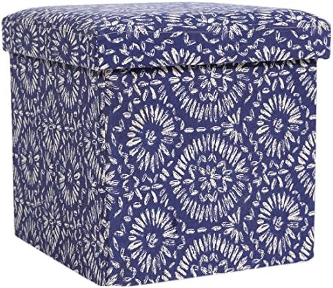 Creative Living FO Ottoman Indoor Storage, Blue