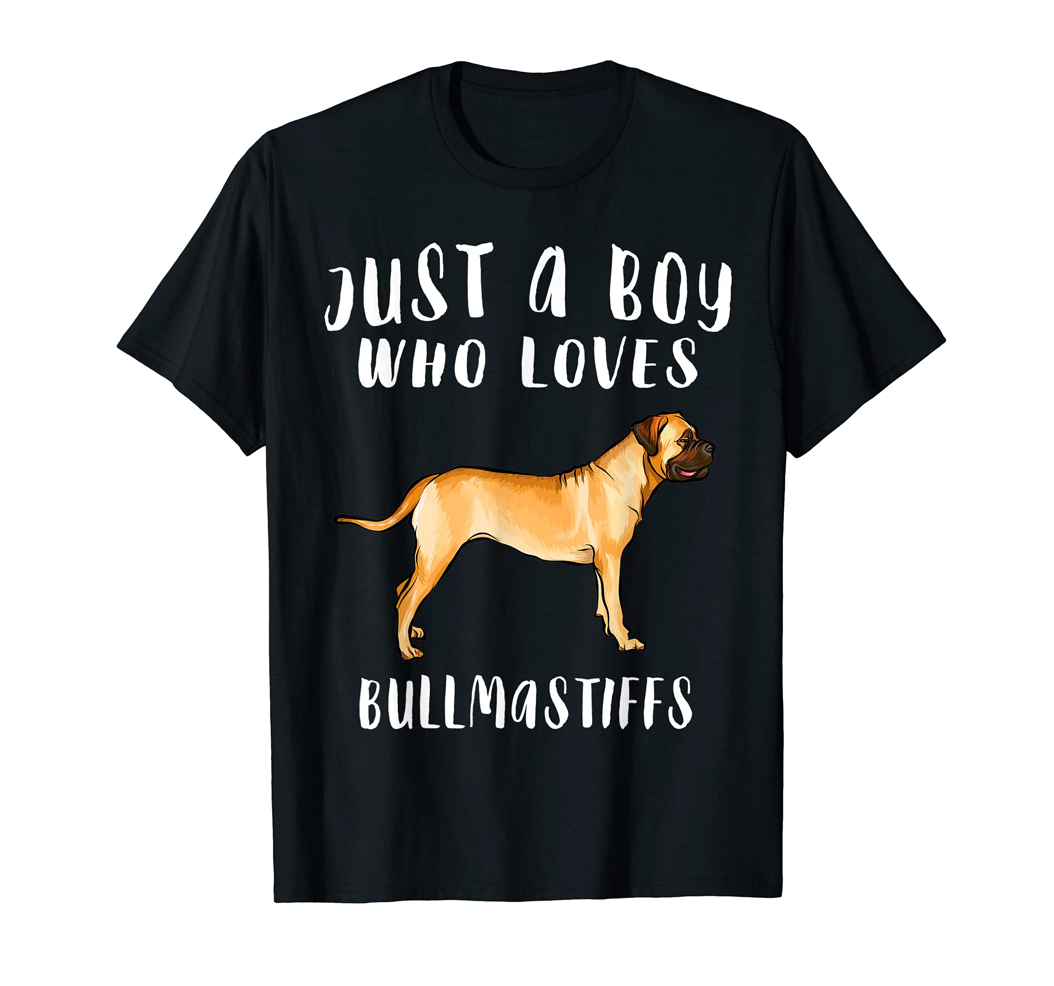 Im Just A Boy Who Loves Bullmastiffs Dog Lover T-Shirt