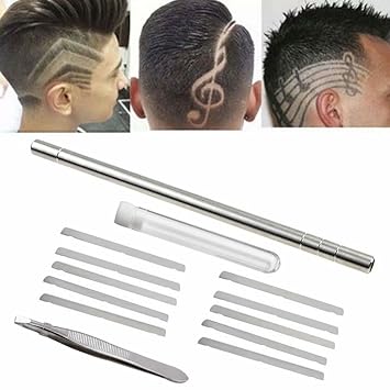 Amazon Com Kqiang Hair Tattoo Straight Razor Face Eyebrow Hair