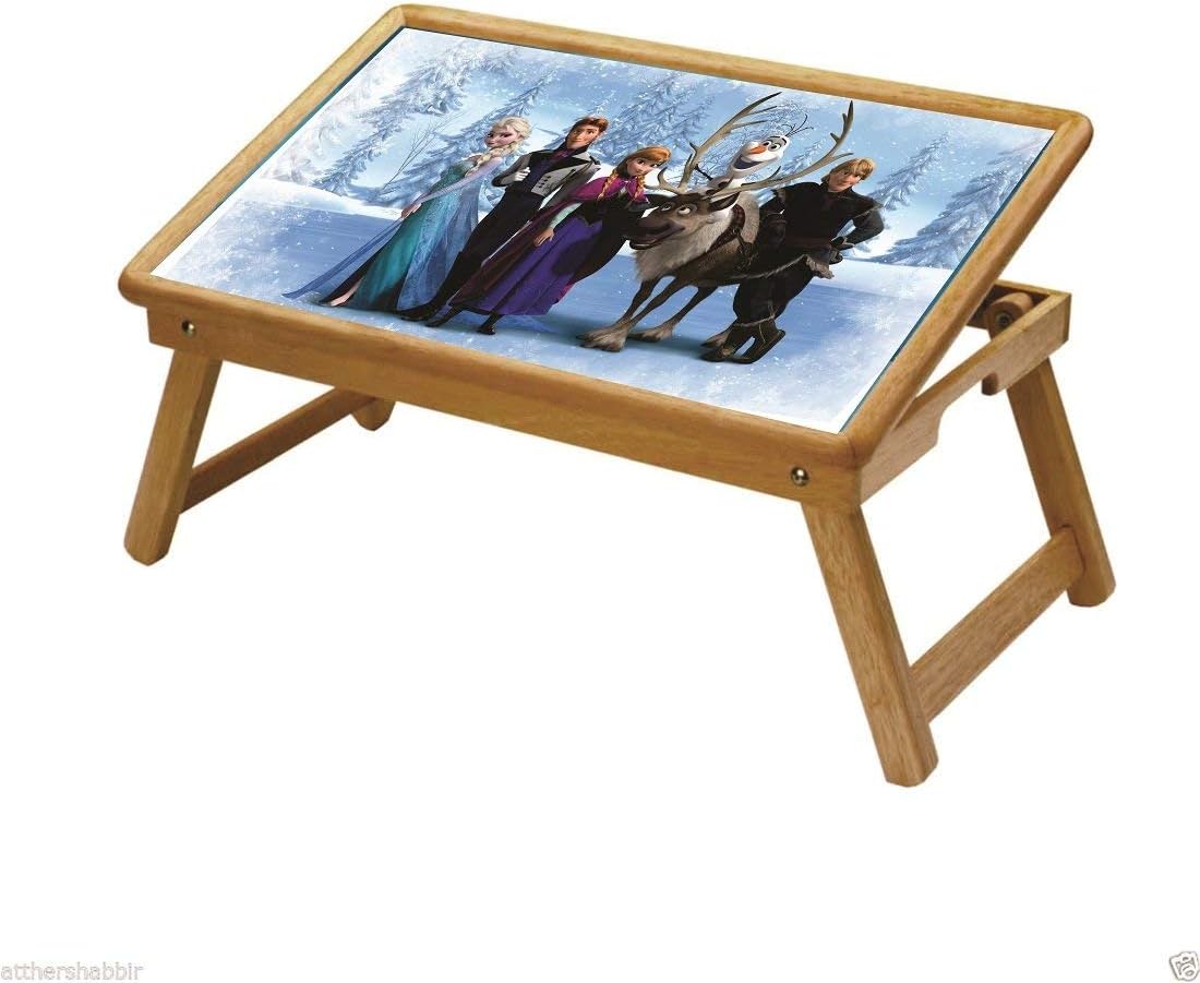 DFS Multipurpose Foldable Study Table / School Activity Table / Bed Breakfast Tray for Kids - Print Series (Princess Sisters)