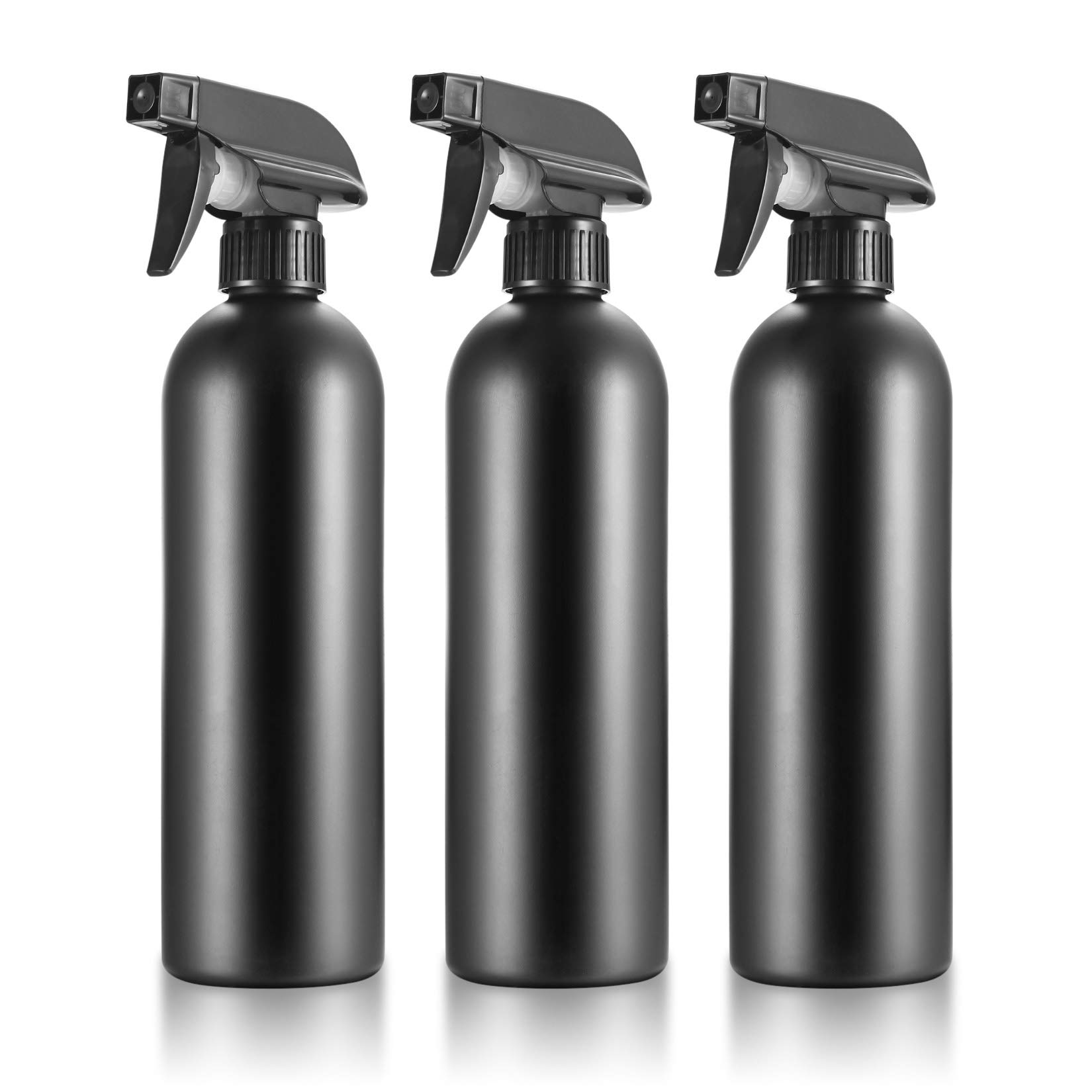 HAOCHEN 500ml Spray Bottle, Pressure Sprayer, Empty Spray Pump Bottle, Atomizer Mist Bottles, Trigger Sprayer Container for Hairdressing, Tattooing Water, Cleaning, Gardening (black)