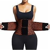 FeelinGirl Waist Trainer for Women Corset Tummy Control Faja Body Shaper | Triple Wrap Cincher Belt, Hourglass Shaping, Back Support, Hook-loop Closure, Postpartum Gym Working Out, Underbust Girdle