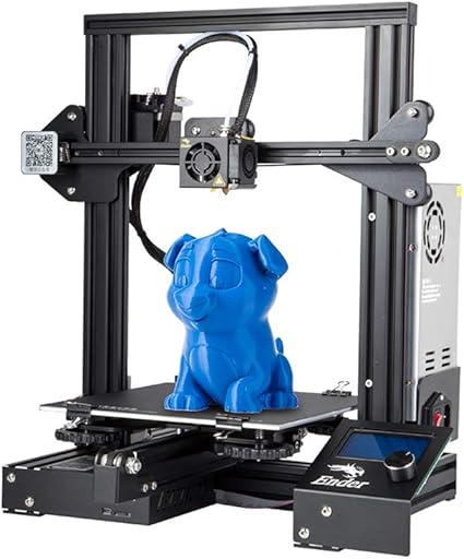 Creality Imprimante 3d Ender 3 Avec Impression De Reprise 220 X 220 X 250 Mm Support Pla Abs Tpu Amazon Fr Informatique