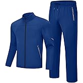 Rdruko Men's Fleece Sweat Track Suits 2 Piece Set Winter Warm Athletic Jogging Tracksuits Sweatsuits Sets