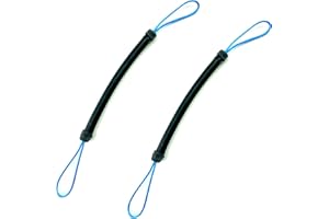 SPEARFISHING WORLD 3/8" Bungee/Shock Cord for Speargun Muzzle Shooting Line - Two Loops of 1000 lb Dyneema Line