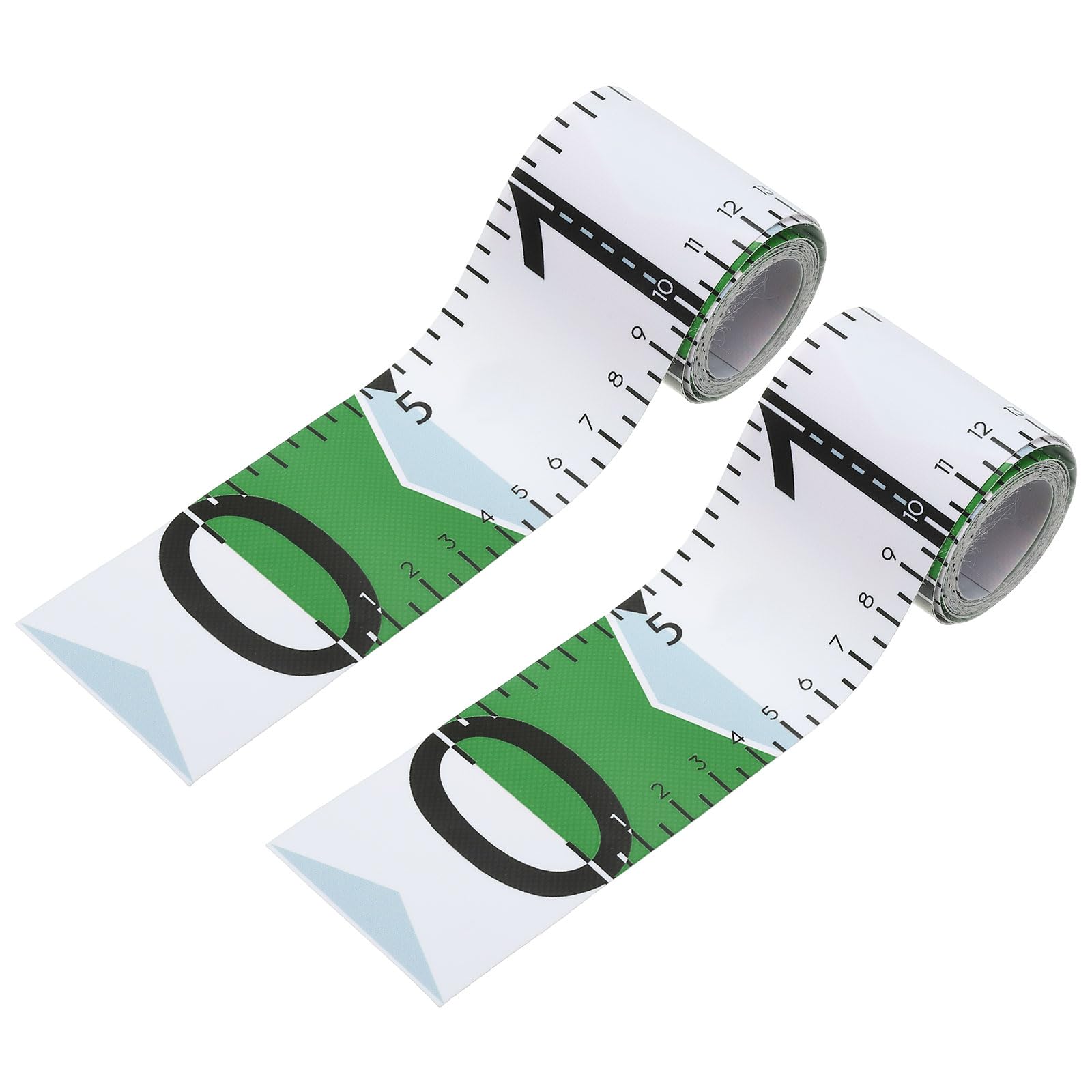 PATIKIL Fish Ruler, 2 Pack 53 Inch Fish Measuring Tape Waterproof for Fishing Boat Kayak Workbench, Green