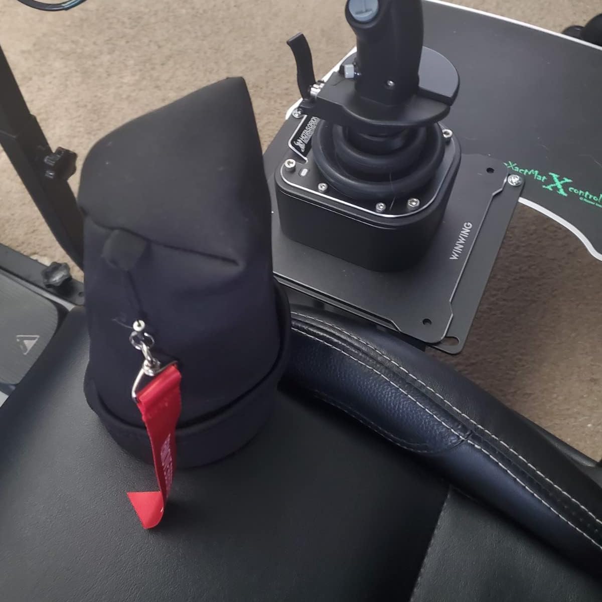 Supllueer Aircraft Joystick Bracket, Flight Simulation Cockpit Attachment, Flight Control Platform Attachment, Suitable for A10C Hotas Warthog, NO Ste Supllueer Flight Game Mount\u0026Racing Simulator Stand Fit Logitech