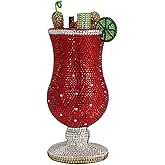 DEBIMY Women Luxury Goblet Rhinestone Evening Bag Cocktail Cup Crystal Clutch Full Diamonds Purse for Wedding Party Prom