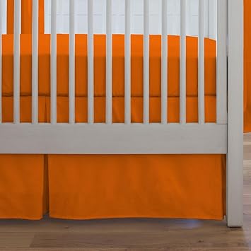 orange crib skirt