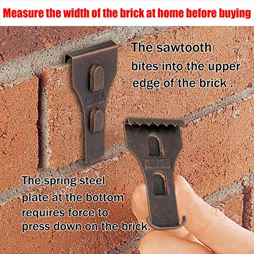EONHUA Brick Hook Clips for Hanging Brick Wall Clips for Hanging,Steel