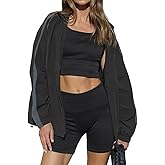 Yousify Womens Casual Lightweight Jackets Color Block Oversized Hooded Jacket Windbreaker Zip Up Coat with Pockets