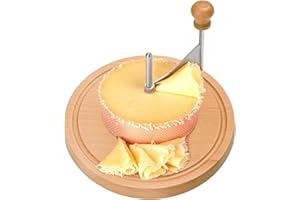 Cheese Curler Wheel, Wooden Cheese Slicer Wheel with Handle, Multifunctional Manual Chocolate Flower Shaver for Cheeses Butte
