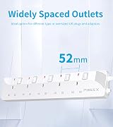 PIBEEX 5 Way Extension Lead 1.5M UK Plug 13A Fused Individual Switches view 5