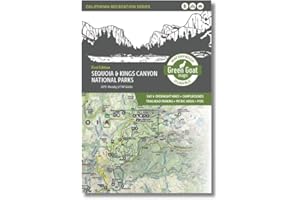 Sequoia & Kings Canyon National Parks Trail Map | California Hiking & Topographic Map with Campgrounds, Ranger Stations, Picnic Areas & POIs | Waterproof & Tear-Resistant by Green Goat Maps