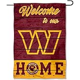 Washington Commanders Welcome Home Decorative Garden Flag Double Sided Banner