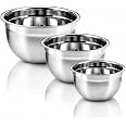 Conjunto 3 Tigelas Inox Empilháveis para Cozinha