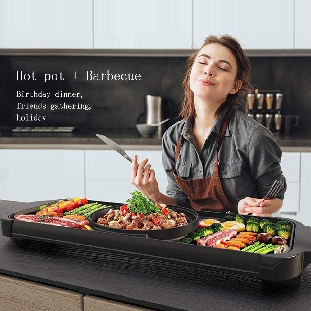 Review NOLOGO BBQ The Electric Thai BBQ Barbecue and Hot Pot, Electric