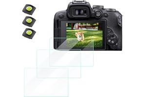 K&F CONCEPT Screen Protector Compatible with Canon EOS R100 R10 Camera Accessories 3 Pack, 0.3mm 9H Hardness Tempered Glass A