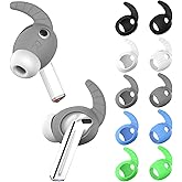 [5 Pairs] Ear Hooks Covers for Samsung Galaxy Buds 3 Pro, Sport Ear Tips Covers Silicone Anti-Slip Anti Scratches Galaxy Buds Pro 3 Earbuds Accessories (Black, White, Gray, Golw Blue,Glow Green)
