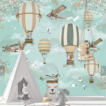 Gratuit Images Bizi Stickers Muraux Papier Peint Avion Ballon De Feu 3d Cartoon actualisé salutations