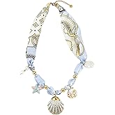 JFEHBFL Scarf Necklace with Charm,Adjustable Western Necklace,Trendy Boho Necklaces for Women Daily Wear and Gift Giving