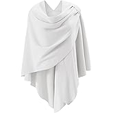 Womens Open Front Poncho Sweater Wrap Topper Knitted Elegant Shawls Cape for Spring Fall Winter