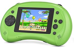 TaddToy Portable Handheld Games for Kids 3.2" Screen Game TV Output Arcade Vibration Gaming Player System Built in 201 Classic Retro Video Games with Rechargeable Battery Birthday for Boys, Girls