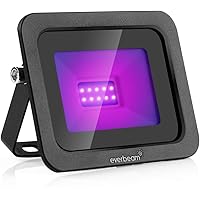 Everbeam 395nm 10W UV LED Black Light - High Performance LED Bulbs, IP66 Waterproof - Ultraviolet Flood Lighting for Aquarium