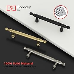 homdiy 10 Pack Matte Gold Cabinet Pulls Kitchen