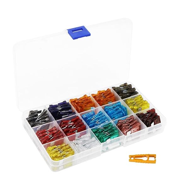 DEHAO 150 Stück Standard Auto Sicherungen Set Flachsicherung KFZ Sicherungen - Set maßgebend Autosicherungen 2A 3A 5A 7.5A 10