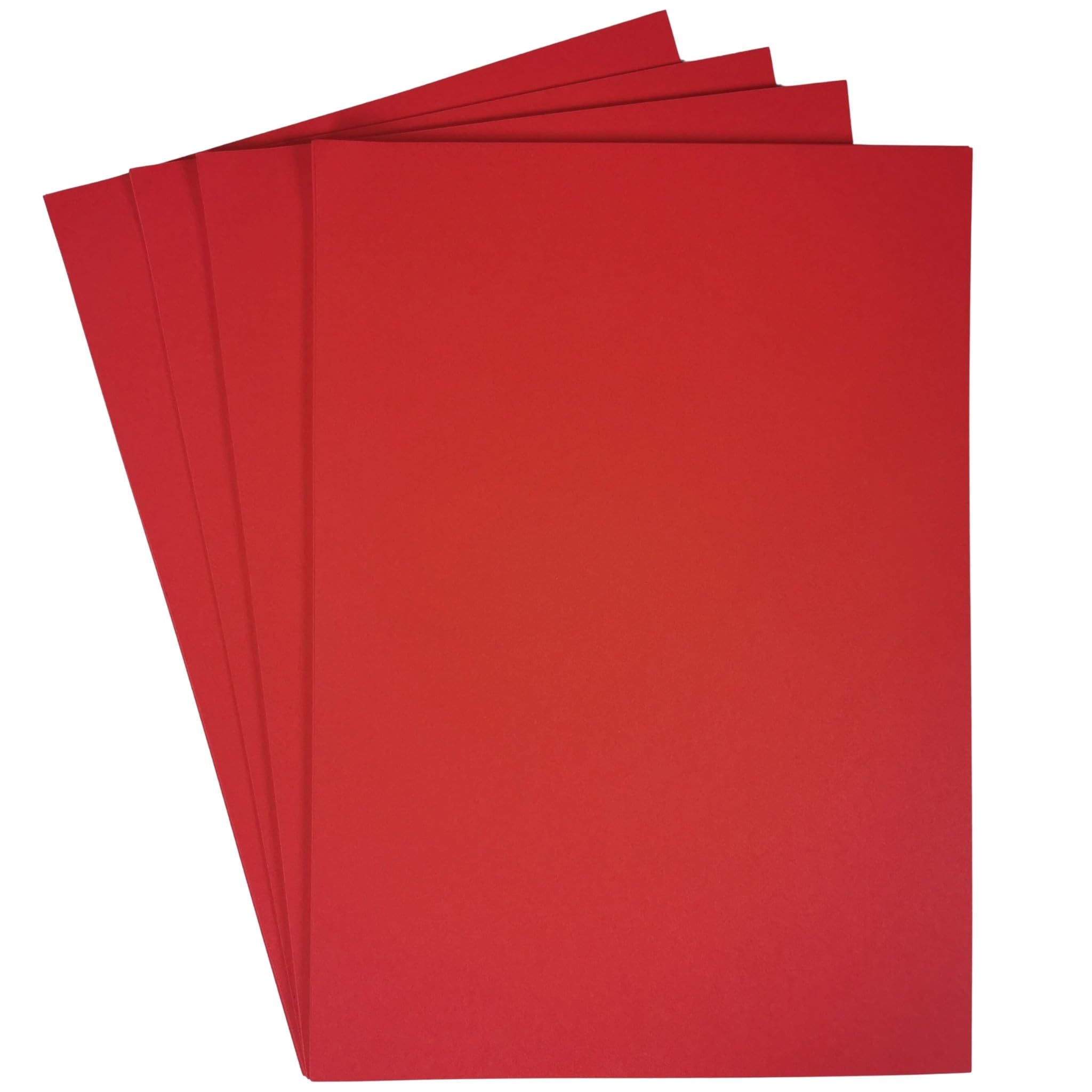BCreativetolearn A2 Deep Red Card 10 Sheets 180gsm Pack, Thin Large Red Card for Drawing, Display Mounting, Art & Poster Cardstock.