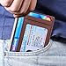 Slim Wallet RFID Front Pocket Wallet Minimalist Secure Thin Credit Card Holder,Coffee,One Size