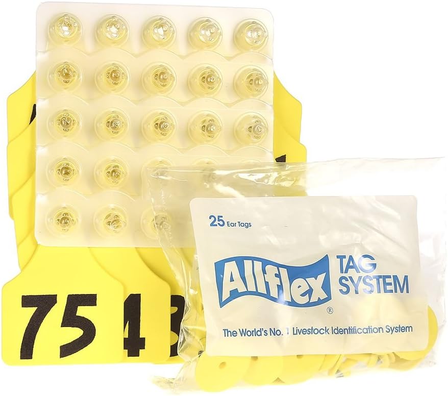 Global GLF075/GSM-Y Allflex Large Yellow 51-75