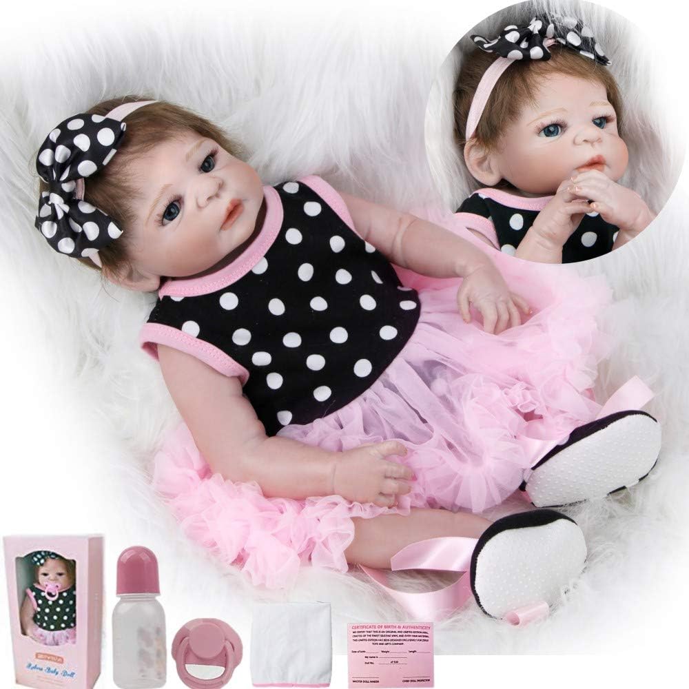ZIYIUI Reborn Baby Doll 20''/50 cm Realistic Soft Silicone Vinyl Baby