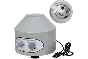 F2C Desktop Lab Lower-Speed Centrifugal Machine (Timer 0-60min) 0-4000 RPM Cap:20ml X 6 Tube (800-1) 110v