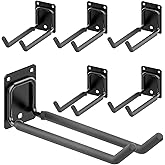 Mutilife 6 Packs 7.8inch Heavy Duty Garage Hooks, Garage Storage Organizer for Tool Organization, Shed Metal Utility Hooks Hanger for Tires, Bikes, Shed, Chair, Ladder, Ski and Snowboard